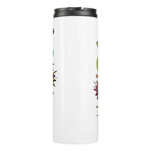 Funny Chiropractor Pop Sound Gift Thermosbeker (Achterkant)