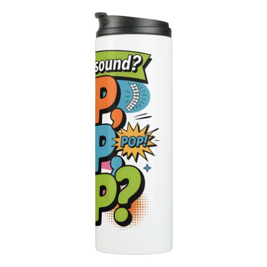 Funny Chiropractor Pop Sound Gift Thermosbeker (Geroteerd rechts)