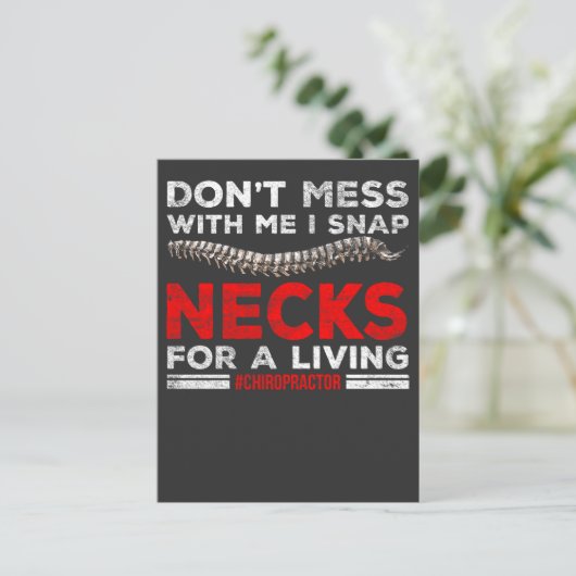 Funny Chiropractor Quote Chiropractic Break Botten Briefkaart (Staand voorkant)