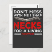 Funny Chiropractor Quote Chiropractic Break Botten Briefkaart (Voorkant / Achterkant)