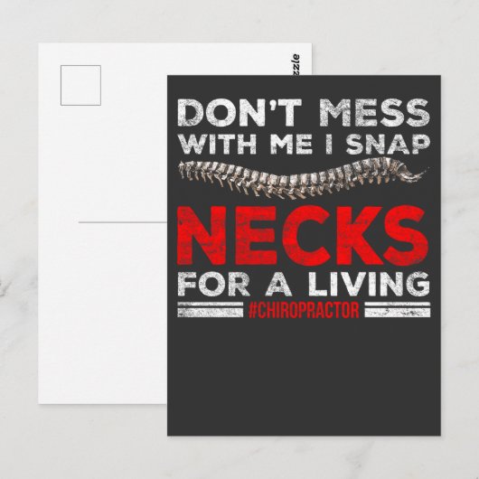Funny Chiropractor Quote Chiropractic Break Botten Briefkaart (Voorkant / Achterkant)