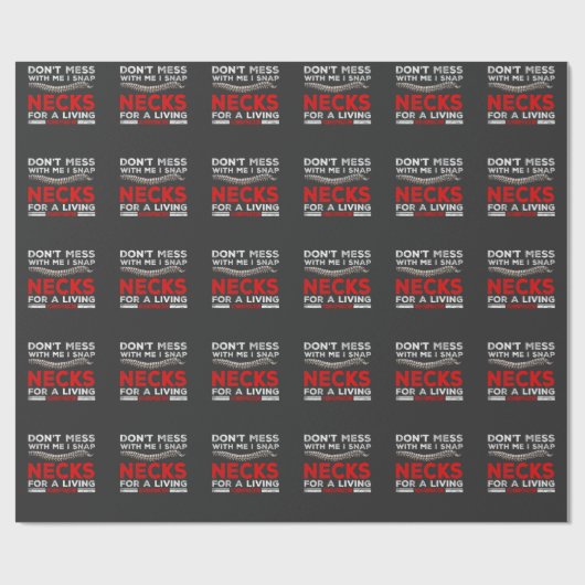 Funny Chiropractor Quote Chiropractic Break Botten Cadeaupapier (Vlak)