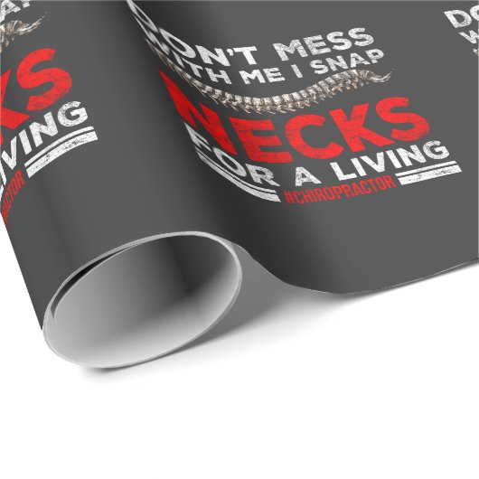 Funny Chiropractor Quote Chiropractic Break Botten Cadeaupapier (Rol Hoek)