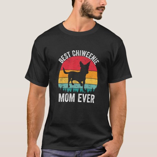 Funny Chiweenie Mam Chiweenie Lovers Eigenaar T-shirt (Voorkant)