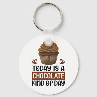 Funny Chocoholic Cupcake Foodie Chocolade Sleutelhanger