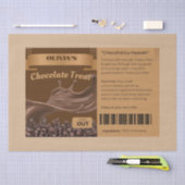 FUNNY Chocoholica Named Chocolate Tres Goody Bag Tissuepapier (Craft)