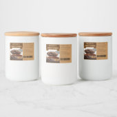 FUNNY Chocoholica noemden Chocolate Spread Labels Voedselcontainer Etiket (Flessen)