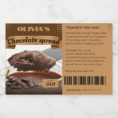 FUNNY Chocoholica noemden Chocolate Spread Labels Voedselcontainer Etiket (Enkel label)