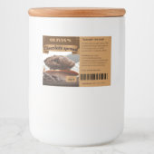 FUNNY Chocoholica noemden Chocolate Spread Labels Voedselcontainer Etiket (Voorkant)