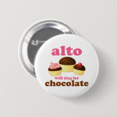Funny Chocolate Alto Button (Voorkant /achterkant)