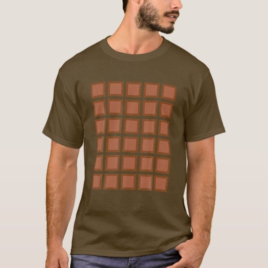 Funny Chocolate Bar Costume for Halloween T-shirt (Voorkant)