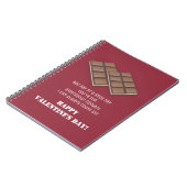 Funny Chocolate Bar Valentijnsdag Bericht Notitieboek (Linkerzijde)