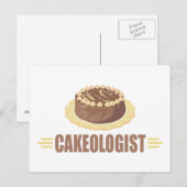 Funny Chocolate Cake Briefkaart (Voorkant / Achterkant)