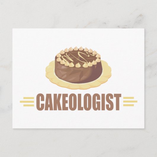 Funny Chocolate Cake Briefkaart (Voorkant)