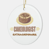 Funny Chocolate Cake Keramisch Ornament (Links)