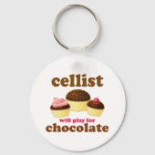 Funny Chocolate Cello-Sleutelhanger Sleutelhanger (Voorkant)