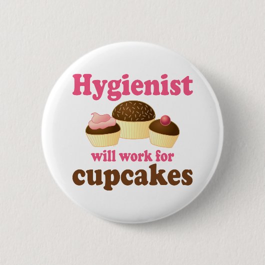 Funny Chocolate Cupcakes tandheelkundige apotheker Ronde Button 5,7 Cm (Voorkant)
