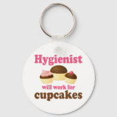 Funny Chocolate Cupcakes tandheelkundige apotheker Sleutelhanger (Voorkant)