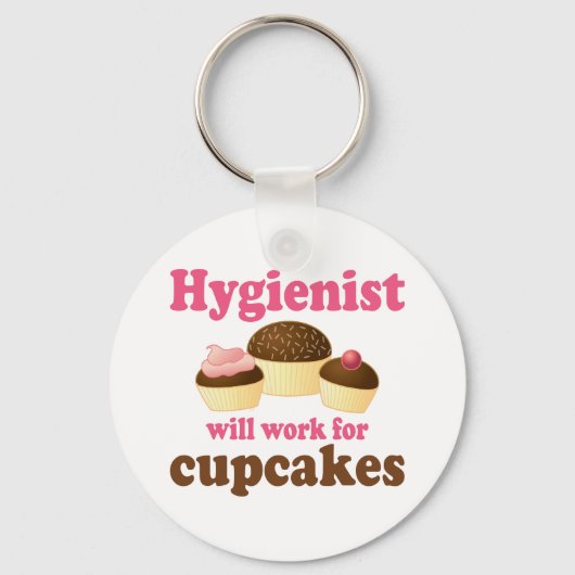 Funny Chocolate Cupcakes tandheelkundige apotheker Sleutelhanger (Voorkant)