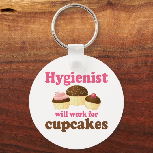 Funny Chocolate Cupcakes tandheelkundige apotheker Sleutelhanger (Voorkant)