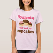 Funny Chocolate Cupcakes tandheelkundige apotheker T-shirt (Voorkant)