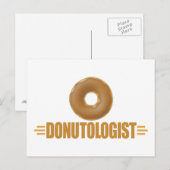 Funny Chocolate Donut Lover Briefkaart (Voorkant / Achterkant)