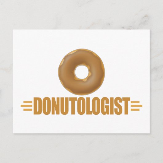 Funny Chocolate Donut Lover Briefkaart (Voorkant)