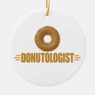 Funny Chocolate Donut Lover Keramisch Ornament
