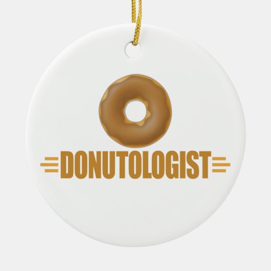 Funny Chocolate Donut Lover Keramisch Ornament (Voorkant)