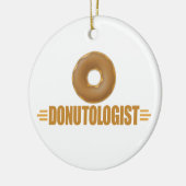 Funny Chocolate Donut Lover Keramisch Ornament (Links)