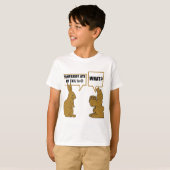 Funny Chocolate Easter Bunny Kinderen T-shirt (Voorkant volledig)