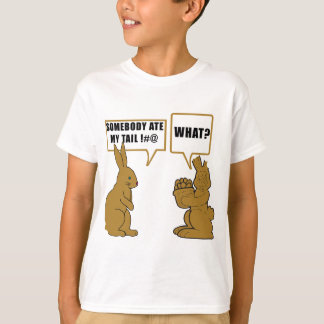 Funny Chocolate Easter Bunny Kinderen T-shirt