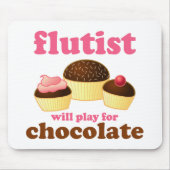 Funny Chocolate Flute Mousepad Muismat (Voorkant)