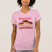 Funny Chocolate Flute T-shirt (Voorkant)