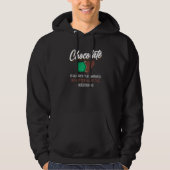 Funny Chocolate Is Always The Answer Dark Chocolat Hoodie (Voorkant)