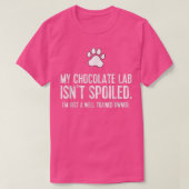 Funny Chocolate Lab Dog T-shirt Mijn chocolade Lab (Design voorkant)