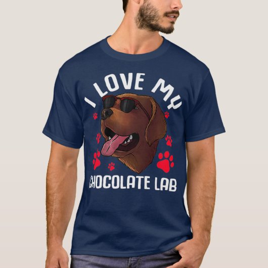 Funny Chocolate Labrador Retriever Gift Mannen Lab T-shirt (Voorkant)
