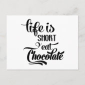 Funny Chocolate - Liefde Miss U denkt aan u Briefkaart (Voorkant)