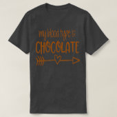 Funny Chocolate Lover Chocoholic Diet Cute Hot Coc T-shirt (Design voorkant)
