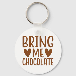 Funny Chocolate Lover Foodie Gift Chocoholic Sleutelhanger