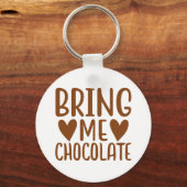 Funny Chocolate Lover Foodie Gift Chocoholic Sleutelhanger (Voorkant)