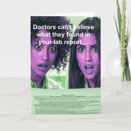 funny chocolate lover get well wish kaart (Voorkant)