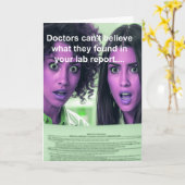 funny chocolate lover get well wish kaart (Gele Bloem)