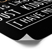 Funny Chocolate Lovers Cute Gift Shirt  Poster (Hoek)