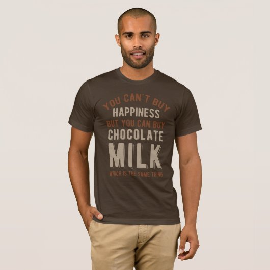 Funny Chocolate Milk T-shirt (Voorkant volledig)