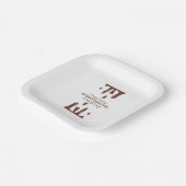 Funny Chocolate Papieren Bordje (Gebogen)