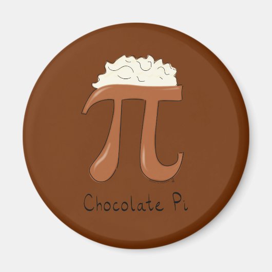 Funny Chocolate Pi Symbol Wiskunde leraar Magneet (Voorkant)