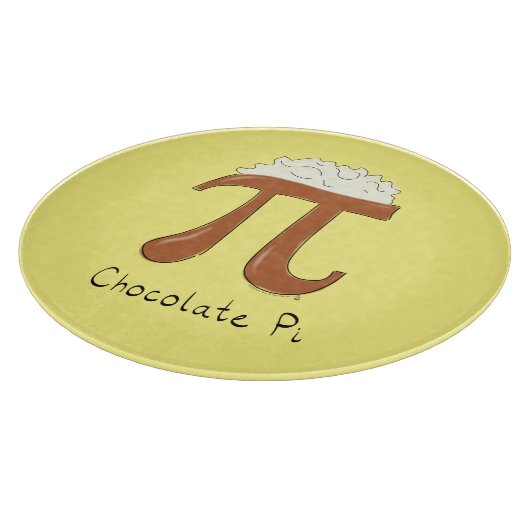 Funny Chocolate Pi Symbol Wiskunde leraar Snijplank (Hoek)