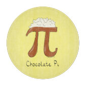 Funny Chocolate Pi Symbol Wiskunde leraar Snijplank (Voorkant)