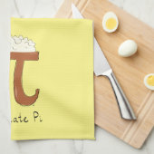 Funny Chocolate Pi Symbol Wiskunde leraar Theedoek (Quarter Fold)